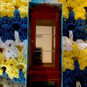 New in box 1:12 scale curio cabinet for dollhouse.
